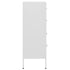Lady Jillian -  Chest of Drawers White 80x35x101,5 cm Steel